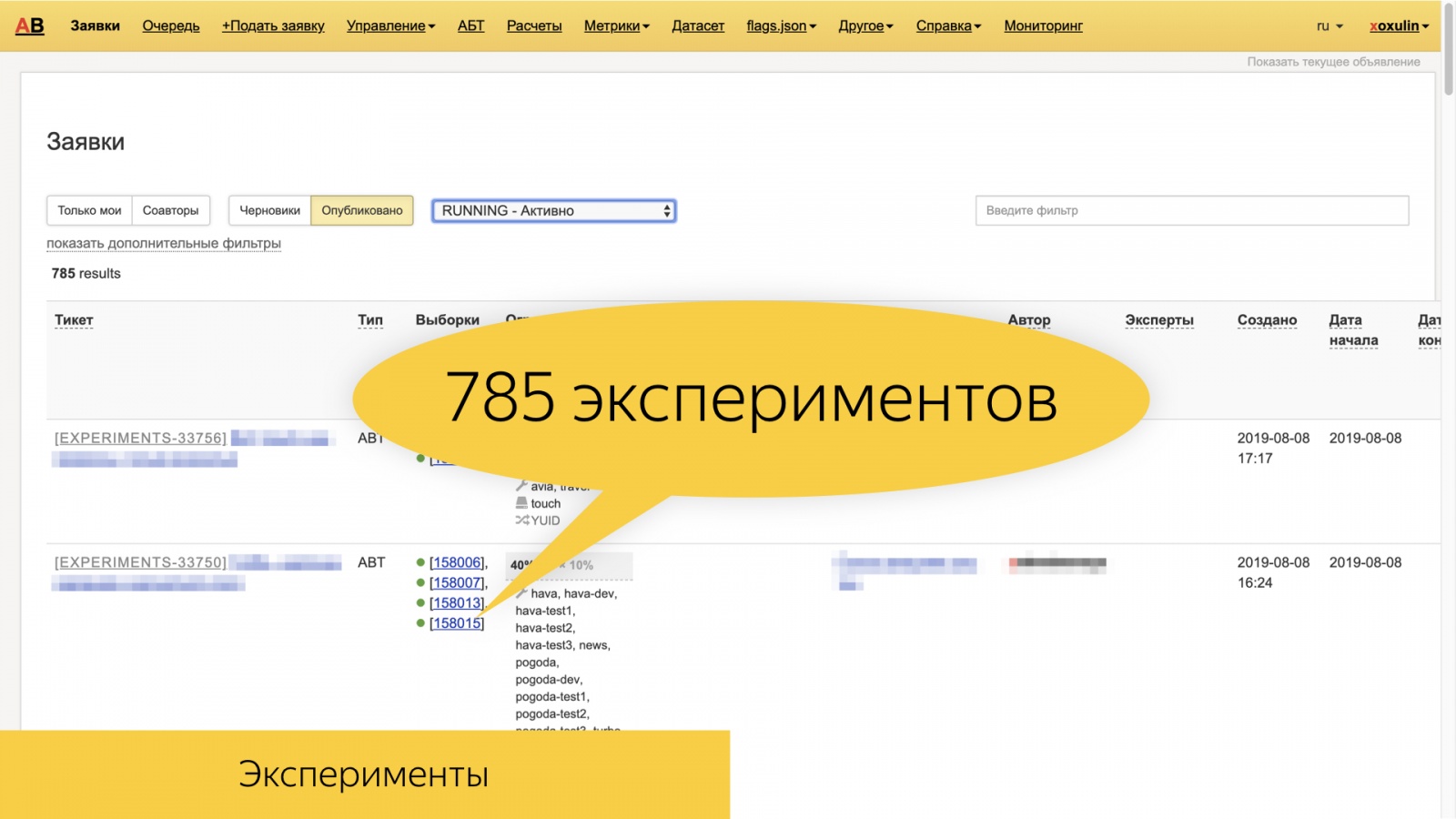 Инфраструктура А-Б-экспериментов в большом Поиске. Доклад Яндекса - 22